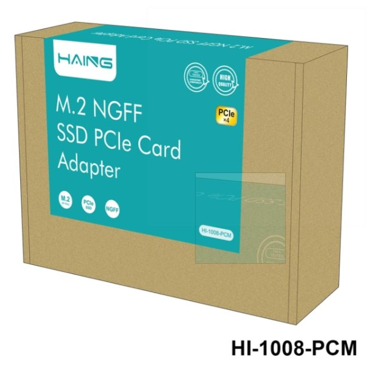 HAING HI-1008-PCM M.2 NVME to PCI-E3.0X4 Express Card HAING HI-1008-PCM M.2 NVME to PCI-E3.0X4 Express Card